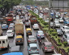 Traffic in Chhattisgarh Roads