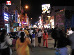 Commercial Street, the city's main shopping district