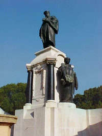 Statue of the founder Indian Institute of Science, JN Tata