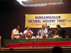A Carnatic music concert during the annual Music Season