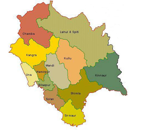 Maps of Himachal Pradesh