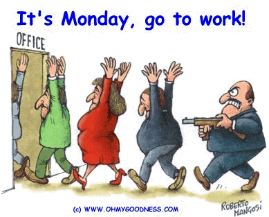 Funny Cartoon on Hard Days at Work