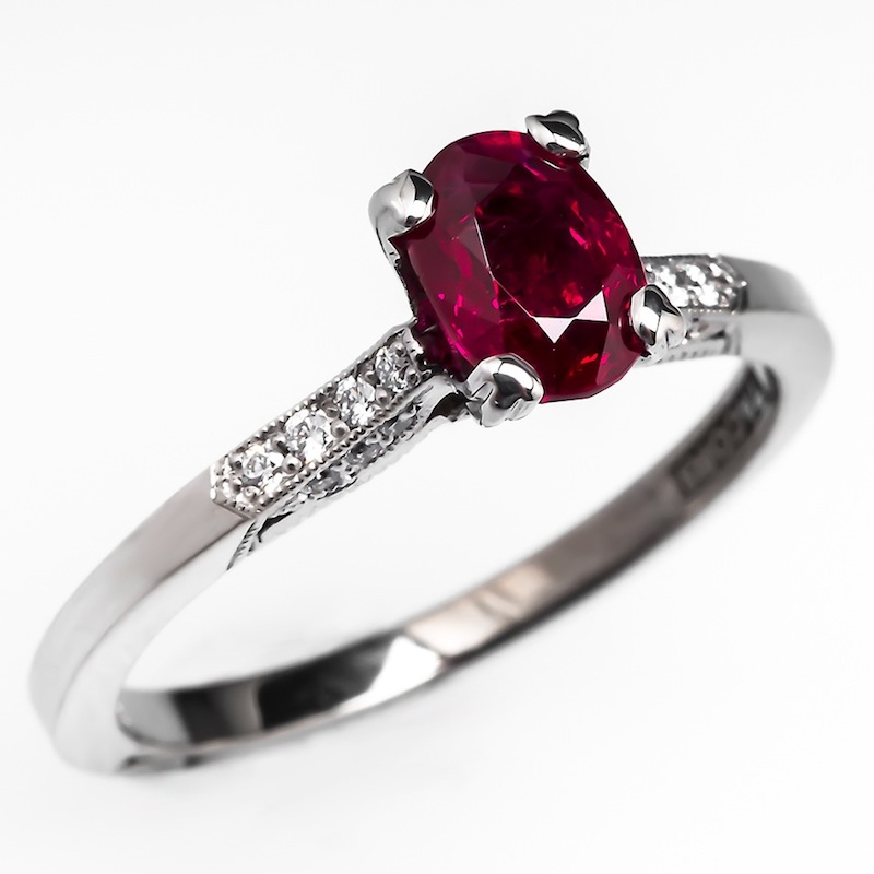 Diamond and Rubies engagement rings for spouse